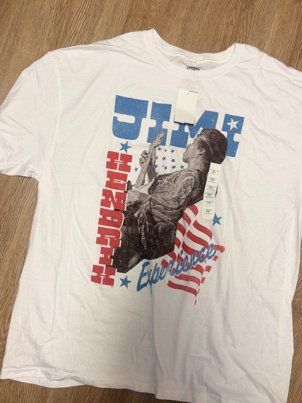 Jim Hensley Experience White Graphic Short-Sleeve Tee